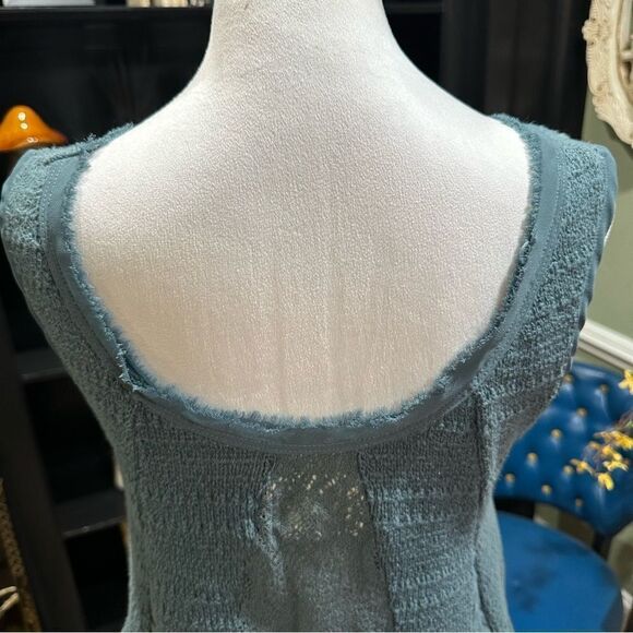Anthropologies Meadow Rue Green Knit Tank Top Size Small - Picture 8 of 10